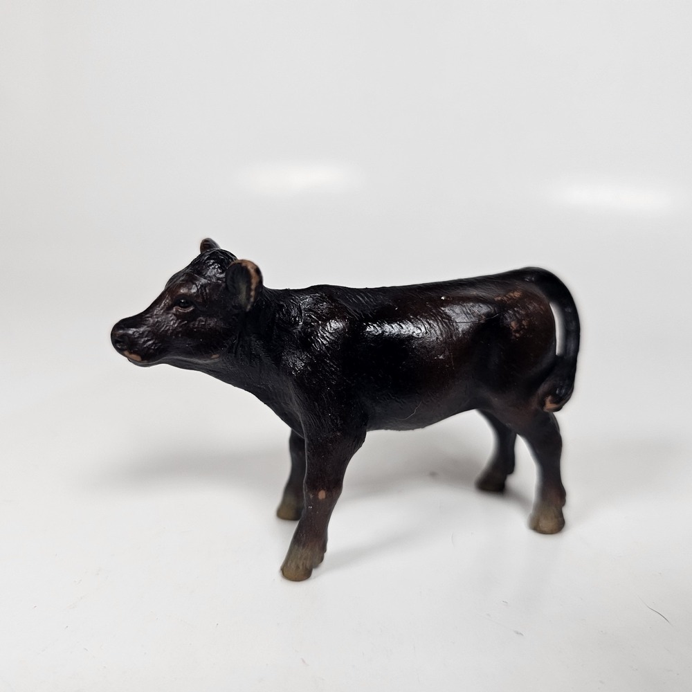 Schleich Cow Calf‎ Brown Cow Farm Figure Animal Toy VTG 2002